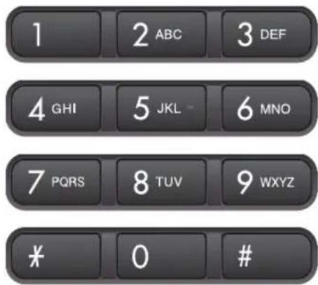1 2 ABC 3 DEF 4 GHI 5 JKL - 6 MNO 7 PQRS 8 TUV 9 WXYZ * 0 #