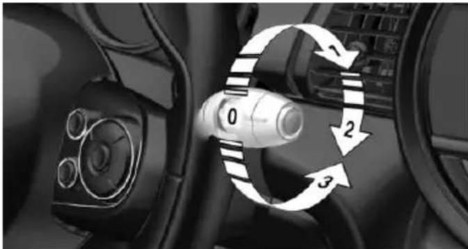 MINI Hardtop 2 Door (2017) - Switching on the rear window wiper - 1