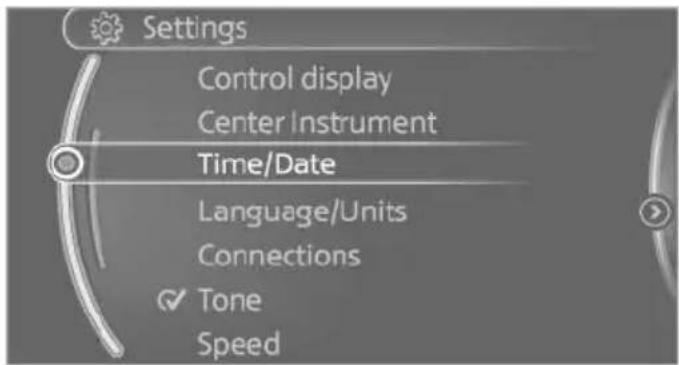 MINI Hardtop 2 Door (2017) - Selecting menu items - 1
