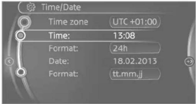 MINI Hardtop 2 Door (2017) - Setting the clock - 3