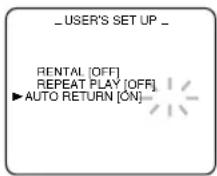 SYLVANIA 6313CD - Select "USER'S SET UP" - 2