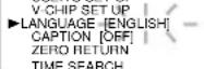 SYLVANIA 6313CB - Select "LANGUAGE" - 1