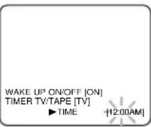 SYLVANIA 6313CB - Set wake up time - 1
