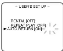 SYLVANIA 6309CE - Set "AUTO RETURN" to [ON] - 1