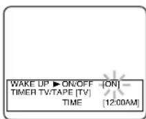 SYLVANIA 6309CE - Select "WAKE UP TIMER" - 1