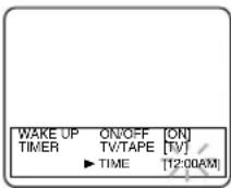 SYLVANIA 6309CE - Set wake up time - 1
