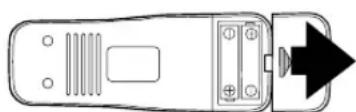 SYLVANIA 6260VC1 - To insert the batteries - 1