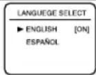 SYLVANIA 6260VC1 - Select the On Screen Language ("ENGLISH" or "ESPAÑOL") - 1