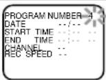SYLVANIA 6260VC1 - Set the program number (1\~7) - 1