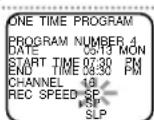 SYLVANIA 6245FC - Set the tape speed - 1
