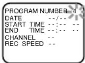 SYLVANIA 6240VD - Set the program number (1\~8) - 1