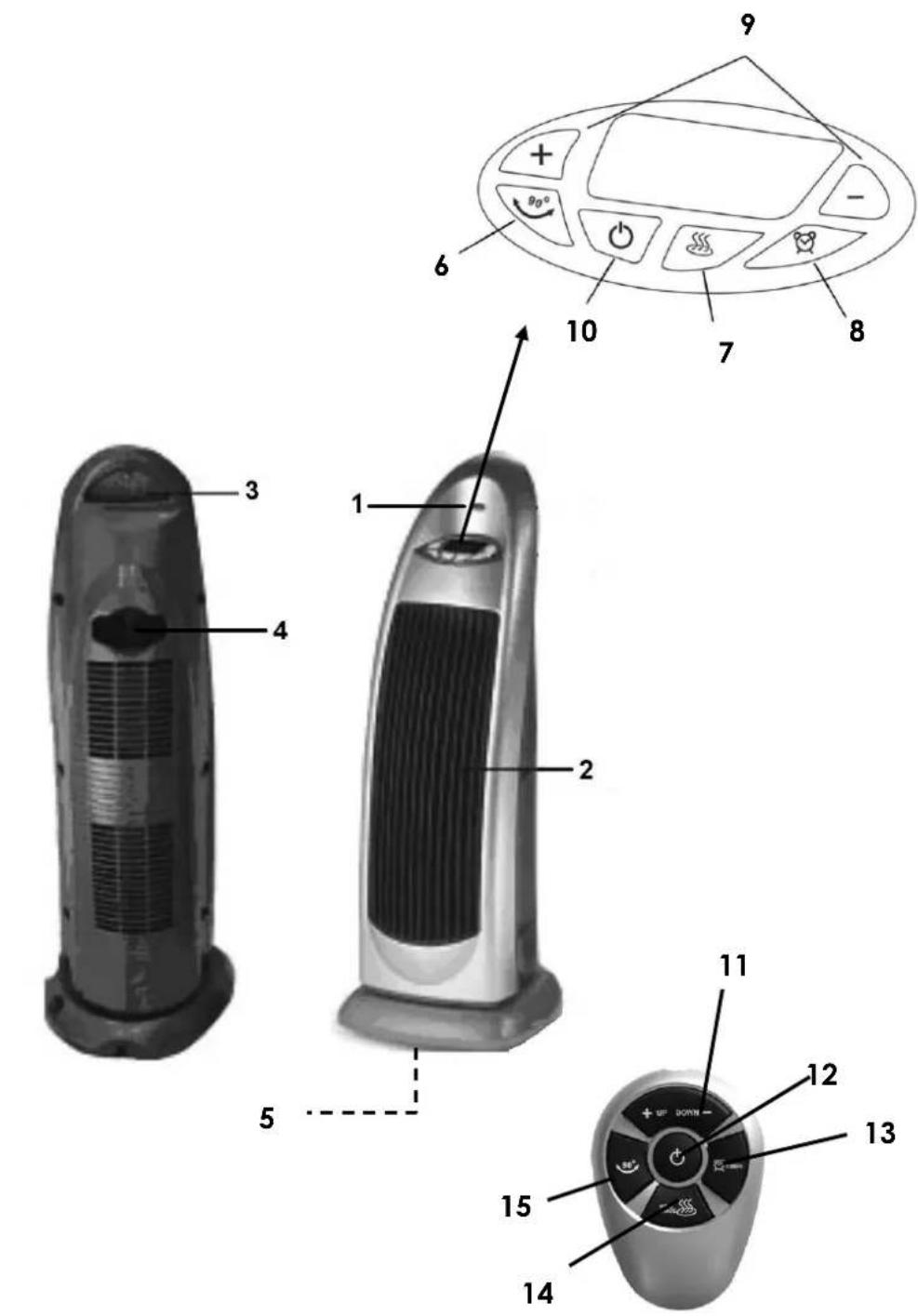 KALORIK KA CEH S222E - Ceramic heater Aquecedor cerâmico - 2