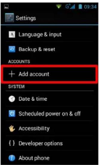 STOREX Sphone DC-50G - ADD AN E-MAIL ACCOUNT - 1