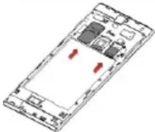 LAVA Iris 504Q+ - Inserting the SIM Card and the battery - 3