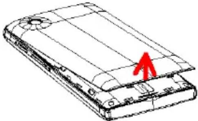 LAVA Iris 354e - Remove the back cover - 1