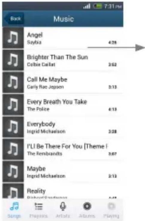 Back Music Angel Saybia 4:28 Brighter Than The Sun Colbie Callat 3:52 Call Me Maybe Cally Rae Jopson 3:13 Every Breath You Take The Police 4:13 Everybody Ingrid Michaelson 3:28 I'LI Be There For You [Theme] The Rensbrandts 3:67 Maybe Ingrid Michaelson 3:13 Reality Richard Quanderson 4:28 Songs Playoffs Artals Albums Playing