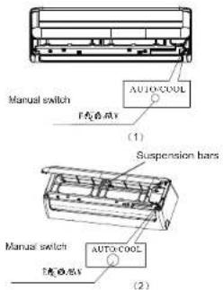 Manual switch AUTO COOL F80000 (1) Suspension bars Manual switch AUTO COOL F80000 (2)