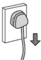 HITACHI R-E6800XND - Handling the power and power cable - 4