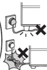 HITACHI R-E6800XND - Handling the power and power cable - 7