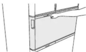 HITACHI R-E6800XND - The compartment opens and LED lamp is illuminated by pressing the Auto Drawer switch with your hand. - 1