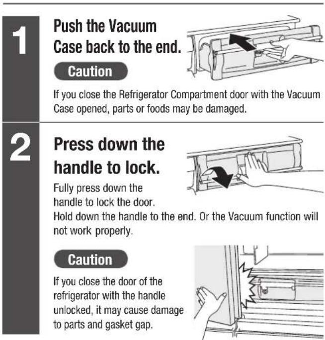 HITACHI R-E6800XND - When opening the door When closing the door - 2