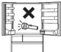 HITACHI R-E6800XND - Concerning the refrigerant (Be careful of the following related to the use of flammable gas R600a: ISOBUTANE.) - 12