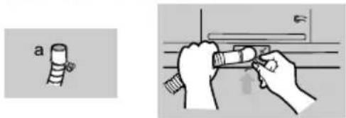 SAMSUNG WT8505EG - CONNECTING THE DRAIN HOSE - 2