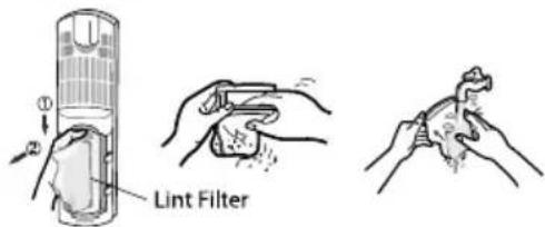 SAMSUNG WT8505EG - CLEANING THE LINT FILTER - 1