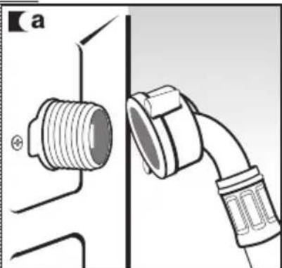 NORDMENDE WM74OONM - The water supply hose is inside the drum: - 2