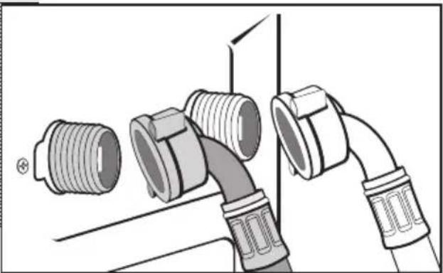 NORDMENDE WM74OONM - The water supply hose is inside the drum: - 4