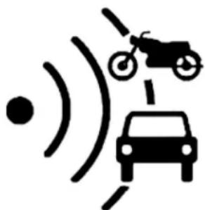 Icon showing a car, a motorcycle, and signal waves (no text or symbols)