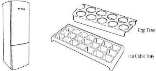 Egg Tray Ice Cube Tray