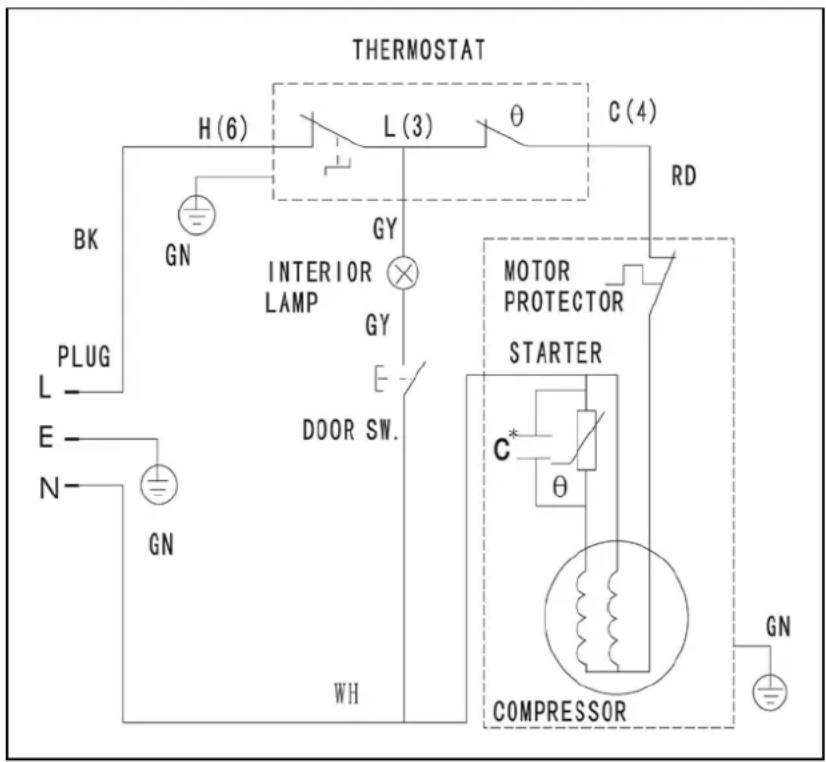 Avanti RA3126PST - WIRING DIAGRAM - 1