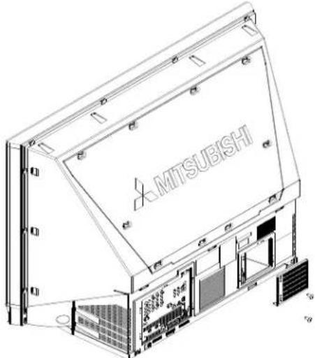 MITSUBISHI WD-52627 - WARNING - 1