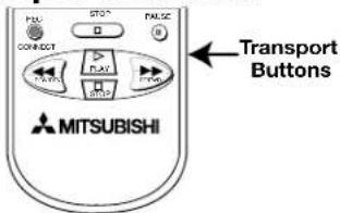 MITSUBISHI CONCEPT PLAY PLAY PLAY Transport Buttons