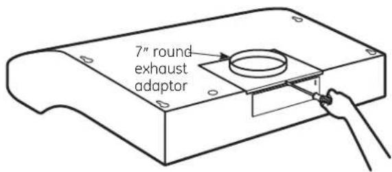 7" round exhaust adaptor