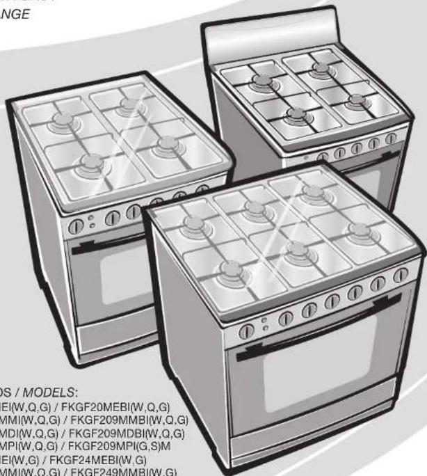 FRIGIDAIRE FKGF249MMI - 1