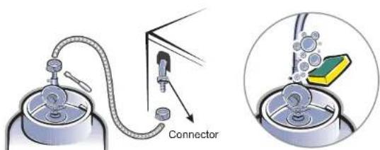 FRIGIDAIRE FKGF209MDI - Hose installation - 1
