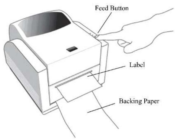 Feed Button Label Backing Paper