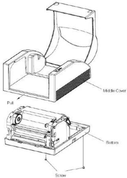 Middle Cover Pull Bottom Screw