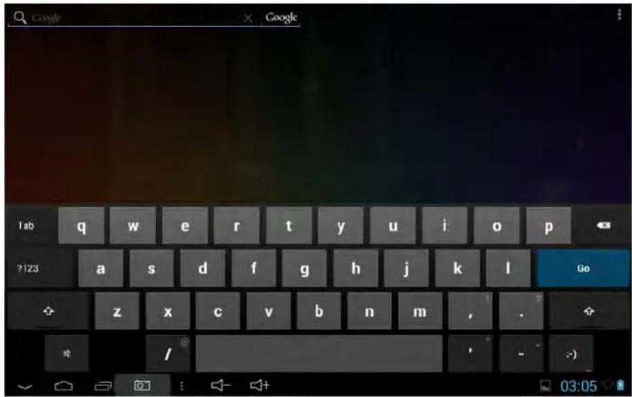 Google Google Tab q w e r t y u i o p ?123 a s d f g h j k l Go z x c v b n m , . / -