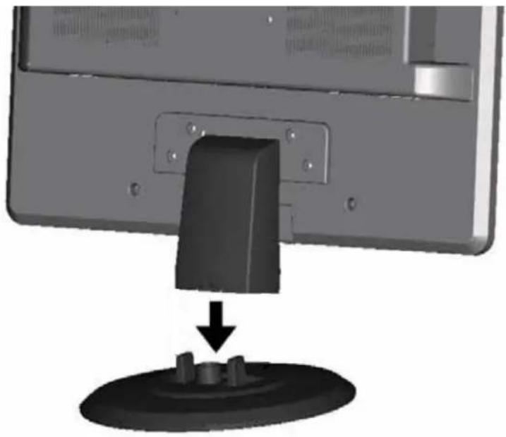 eMachines E216T5W - Attaching the base - 1