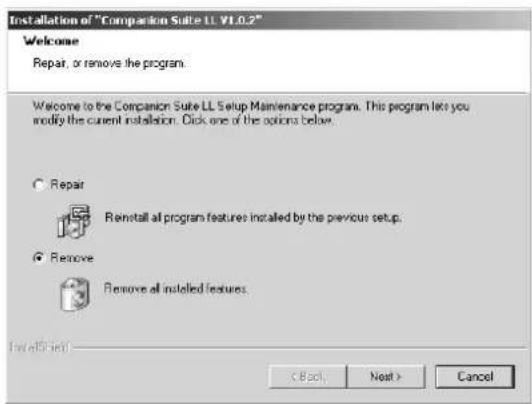 SAGEM MF 3265 - Uninstalling the Software - 1
