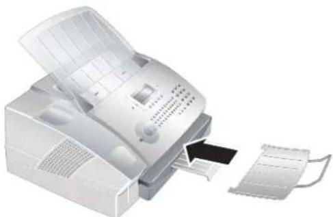 SAGEM MF 3265 - Attaching the Document outlet tray - 1
