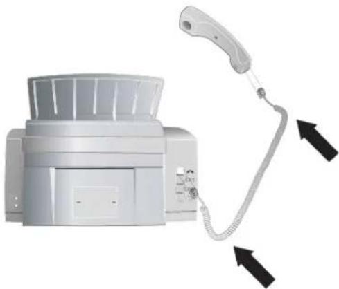 SAGEM MF 3265 - Connecting the Telephone Handset - 1
