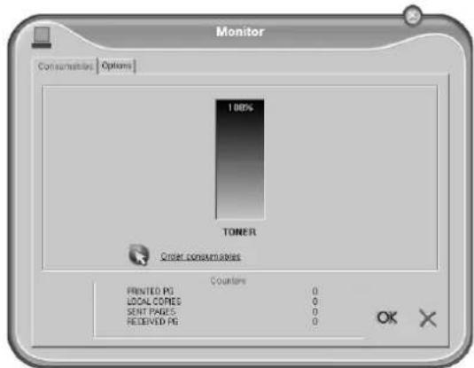 SAGEM MF 3265 - Displaying the Toner Level - 1