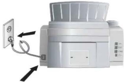 SAGEM MF 3265 - Connecting the Mains Cable - 1