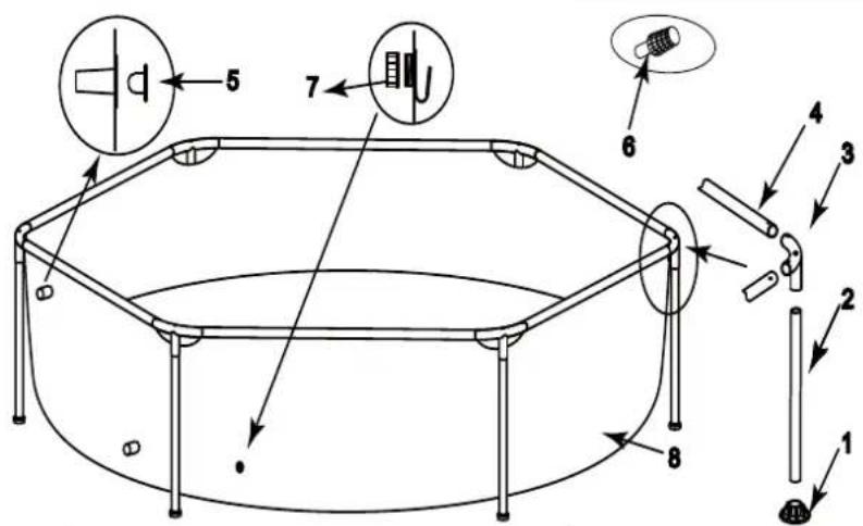 JILONG Hexagon Steel (240x51) - PART2-PART REFERENCE - 2