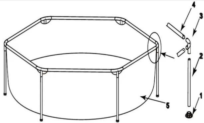 JILONG Hexagon Steel (240x51) - PART2-PART REFERENCE - 1