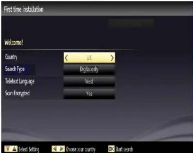 VESTEL 42PF5040 - First Time Installation - 2